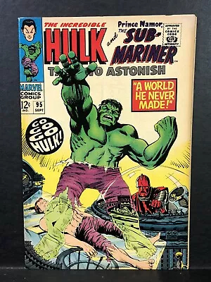 Buy Tales To Astonish #95 - GORGEOUS HIGHER GRADE - Marvel Comic 1967 • 47.93£