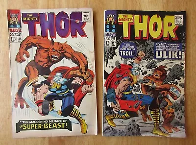 Buy Lot Of *2* MIGHTY THOR: #135 (VG), 177 (VG-) **Very Bright & Colorful!** • 17.65£