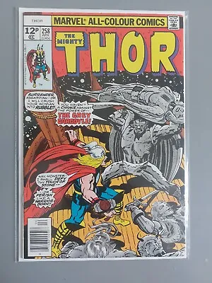 Buy Thor #258 - Apr 1977 - Grey Gargoyle Appearance!  Pence Copy! Boarded And Bagged • 6.50£