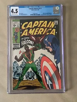 Buy Captain America 117 CGC 4.5 Origin & First Appearance The Falcon (Sam Wilson) • 200£