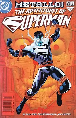Buy Adventures Of Superman #546 (Newsstand) FN; DC | Metallo Superman Blue - We Comb • 3.99£
