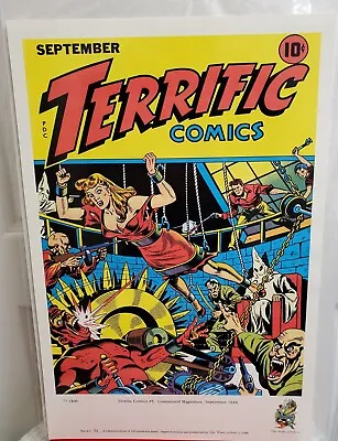 Buy 1944 Terrific Comics #5, Golden Age Comic Poster Print, 12×18 [1998 Production] • 71.70£