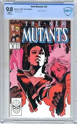 Buy New Mutants   #62  CBCS   9.8   NMMT   White Pages  4/88   Direct  Edition • 67.20£