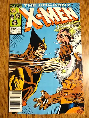 Buy Uncanny X-men #222 RARE Mark Jewelers Newsstand Wolverine Vs Sabretooth Marvel • 39.56£