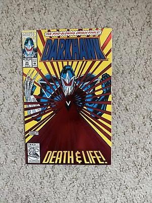 Buy Darkhawk # 25 Red  Foil Cover Origin Finale  Marvel Comics Middle Page Pull Out • 1.25£