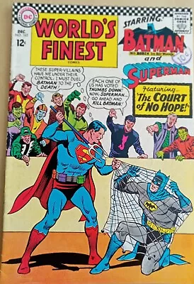 Buy World's Finest Comic #163 - VG (4.0) - DC 1966 - 12 Cents With A UK 10d Stamp • 7.50£