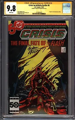 Buy * CRISIS On Infinite Earths #8 CGC 9.8 SS Signed Wolfman (Perez) (2716929023) * • 316.20£