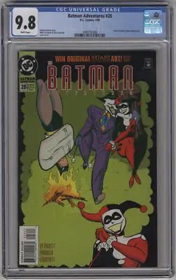 Buy Batman Adventures #28 CGC 9.8 White Pages 2nd Harley Quinn Joker Key • 179.89£