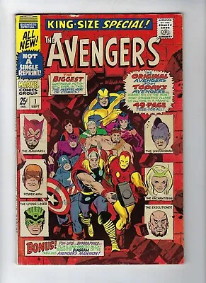 Buy AVENGERS ANNUAL # 1 - Original And New Avengers Team-Up From 1967 • 49.95£
