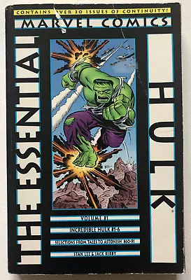 Buy ESSENTIAL THE INCREDIBLE HULK VOL 1 (#1 To #6 Plus More -cover Tear) • 5£