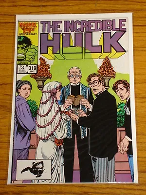 Buy Incredible Hulk #319 Vol1 Marvel Bruce Banner Marries May 1986 • 6.99£