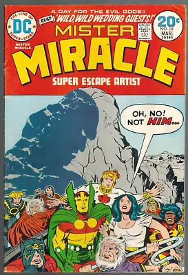 Buy Mister Miracle 18  Darkseid Appears!  Scott/Big Barda Wedding!  VG+ Kirby 1974! • 6.39£