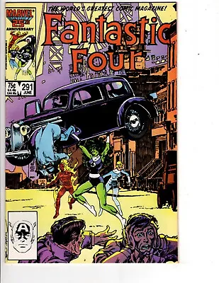 Buy Fantastic Four #291 Comic Book Marvel  Inspired Action Comics #1 Cover 1986 • 10.27£
