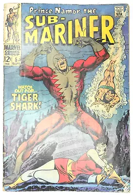 Buy Sub-Mariner #5 1st Appearance Of Tiger Shark (1968) • 44.95£