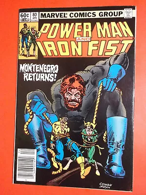 Buy Power Man And Iron Fist # 80 - Vf 8.0 - 1982 Newsstand - Montenegro Returns! • 5.80£
