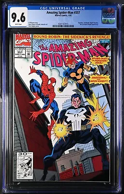 Buy Marvel The Amazing Spider-man #357 Cgc 9.6 Nm+ White 1/92 Punisher Darkhawk Nova • 72.28£