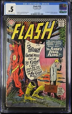 Buy 1966 DC Bronze Age! : The Flash #159 - CGC 0.5 • 51.50£