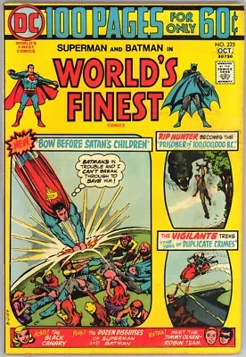 Buy World's Finest Comics 225 F/vf Batman Superman Black Canary Dc 100-pg Giant Bin • 12.06£