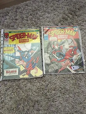 Buy Spider-Man Weekly Comics 139/140 1st And 2nd Appearance Morbius 1975 • 35£