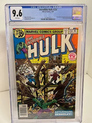 Buy Incredible Hulk #234 CGC 9.6 WP, Key 1st App Wendell Vaughn As Quasar (1979) • 87.95£