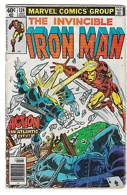 Buy Iron Man 124 (Marvel 1979) Demon In A Bottle Part 5 Good Actual Scans • 3.95£