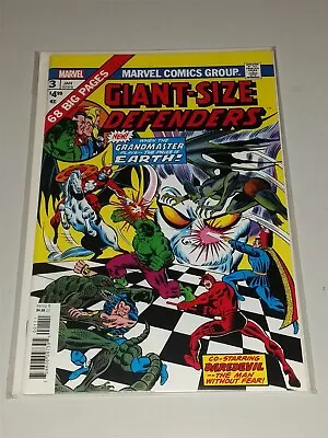 Buy Giant Size Defenders #3 Nm (9.4 Or Better) Marvel 1st Korvac Facsimile 2020 • 14.99£