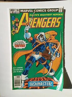 Buy Avengers #196 (1980) Mark Jewelers G/vg Newsstand Copy 1st Full App Taskmaster • 79.94£