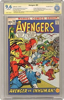 Buy Avengers #95 CBCS 9.6 SS Neal Adams Double Cover 1972 0009071-AB-008 • 917.10£
