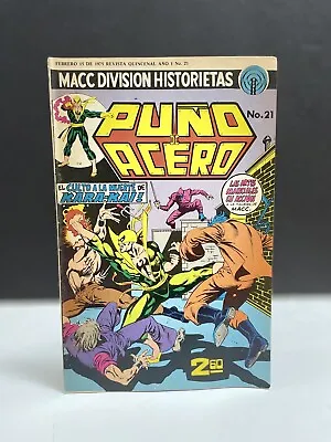 Buy Marvel Premiere #19 (Puno Acero #21) Macc Division Spanish 1st Colleen Wing VG+ • 39.51£