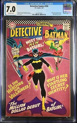 Buy Detective Comics #359 CGC FN/VF 7.0 1st Appearance Batgirl (Barbara Gordon)! • 1,598.24£