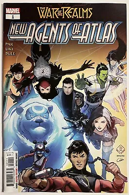 Buy War Of The Realms New Agents Of Atlas 1 NM- 1st Aero Luna Snow Wave 2019 • 24.53£