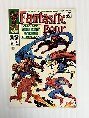 Buy Fantastic Four #73 1968 VF+ Cent Copy Spider-Man, Thor, Daredevil • 160£