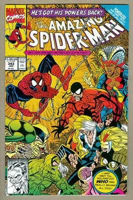 Buy Amazing Spider-Man #343, 1st Appearance Cardiac In Cameo, The Black Cat • 7.10£