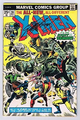 Buy Uncanny X-Men #96 GD Signed W/COA Claremont 1st App Moira MacTaggert 1975 Marvel • 152.08£