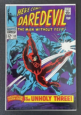 Buy DAREDEVIL #39 Marvel Silver Age 1967 Stan Lee/Gene Colan/Silver Age Marvel FN • 27.28£