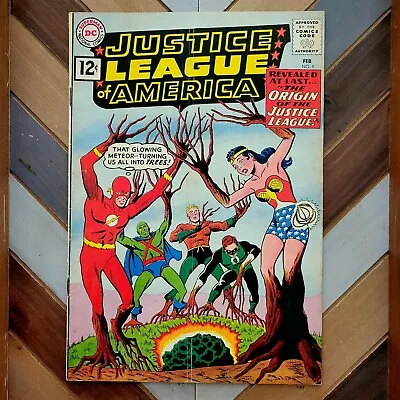 Buy JUSTICE LEAGUE Of AMERICA #9 VG (DC 1962) KEY JLA Origin Story MIKE SEKOWSKY Art • 79.15£