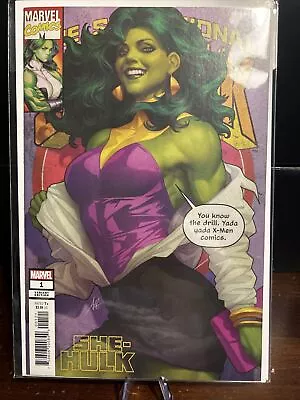 Buy She-hulk #1 - Stanley Artgerm Lau Trade Variant Exclusive Marvel Comics 2022 Nm • 11.79£