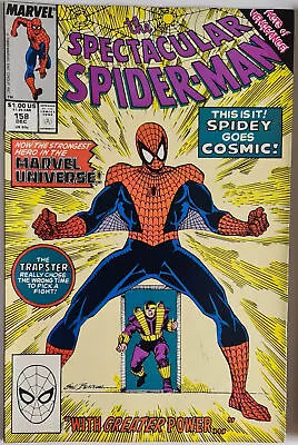 Buy Spectacular Spider-Man #158 (12/1989) - Cosmic Spider-Man F/VF - Marvel • 7.13£