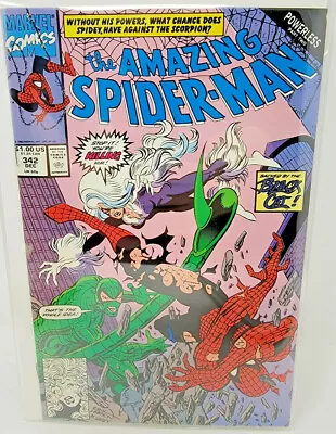 Buy Amazing Spider-man #342 Elias Wirtham (cardiac) 1st Appearance *1990* 9.0 • 6.80£