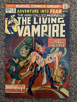 Buy Adventure Into Fear 21. Morbius. Marvel 1974. 1st Caretakers • 11.98£