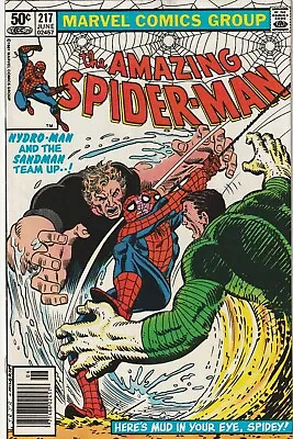 Buy The Amazing Spider-Man #217 Marvel Comics 1981 Sandman & Hydro-Man F/VF • 6.12£