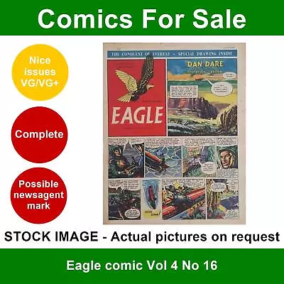 Buy Eagle Comic Vol 4 No 16 - VG/VG+ - 24 July 1953 • 5.99£