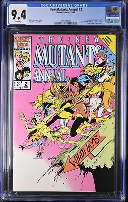 Buy New Mutants Annual #2 CGC 9.4 WHITE Pages (1986) KEY 1st App. Psylocke • 102.78£