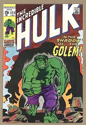 Buy Incredible Hulk 134 VF+ Herb Trimpe GOLEM STORY! Draxon! 1970 Marvel Comics V355 • 39.52£