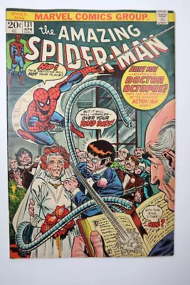 Buy Amazing Spider-Man #131 Doc Ock Marries Aunt May Bronze Age 1974 Marvel F/VF • 47.44£