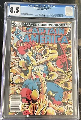 Buy Captain America (1982) #276 Cgc 8.5 White Pages Newsstand • 19.99£