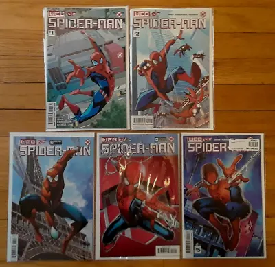 Buy WEB Of Spider-Man #1-5 1st App. Harley Keener Gurihiru Cover W.E.B. 2021 NM- • 14.18£
