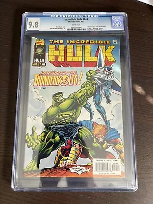 Buy Incredible Hulk #449 Cgc 9.8 1st Thunderbolts Appearance First Print Marvel • 395£