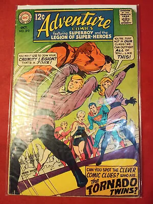 Buy DC Comics Adventure Comics #373 1968 1st Tornado Twins Don & Dawn Allen • 10.29£