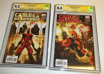 Buy Cable & Deadpool 38 And 50 CGC Skottie Young Signature Series 8.0 9.2 • 178.73£